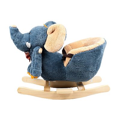 PonyLand Elephant Rocking Chair with Music