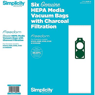 Simplicity Vacuums Feedom Cordless HEPA Dust Bags 6-Pack