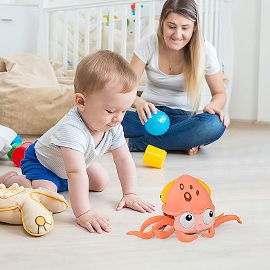 Kids, Rechargeable Octopus Toy With Music Led Lighting