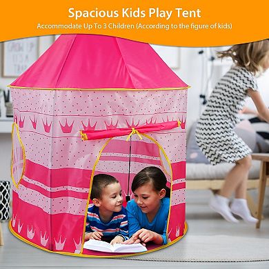 Kid’s, Play Tent Foldable Pop-up Castle With Carry Bag