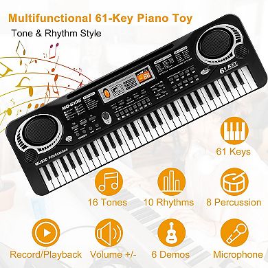 61 Keys Electronic Digital Music Keyboard