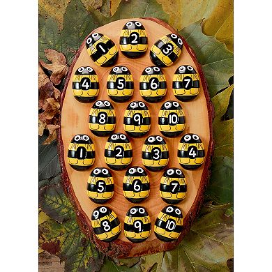 Yellow Door Honey Bee Number Stones