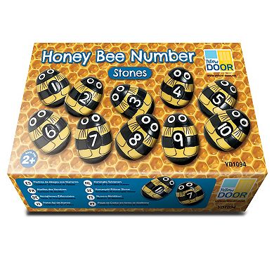 Yellow Door Honey Bee Number Stones