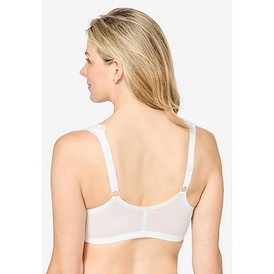 Comfort Choice Women's Plus Size Front Close Wireless Gel Strap Bra