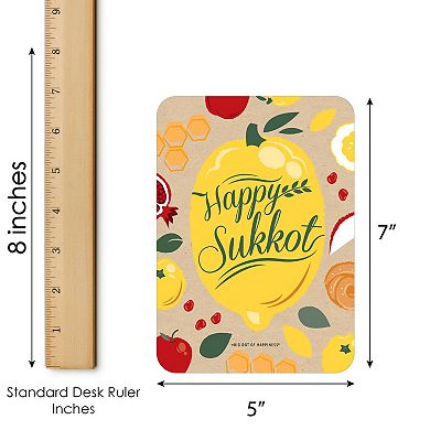 Big Dot Of Happiness Sukkot - Bingo Cards And Markers - Sukkah Holiday Bingo Game - Set Of 18