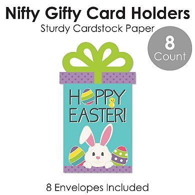 Big Dot Of Happiness Hippity Hoppity Easter Bunny Party Money & Nifty Gifty Card Holders 8 Ct