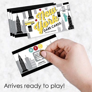 Big Dot Of Happiness Nyc Cityscape - New York City Party Game Scratch Off Dare Cards - 22 Ct