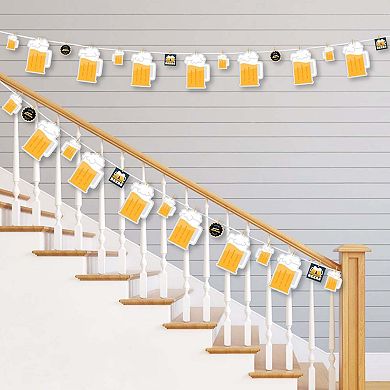 Big Dot Of Happiness Cheers & Beers Happy Birthday Party Clothespin Garland Banner 44 Pc
