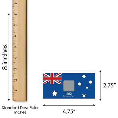 Big Dot Of Happiness Australia Day G'day Mate Aussie Party Game Scratch Off Dare Cards 22 Ct