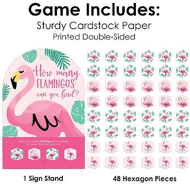 Big Dot Of Happiness Pink Flamingo - Tropical Summer Party Scavenger Hunt Hide And Find Game