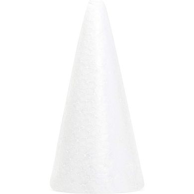 12 Pack Foam Cones For Crafts, Trees, Holiday Decorations (white, 2.7 X 5.5 In)