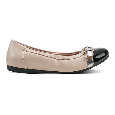 Easy Spirit Kenna Cap-Toe Ornament Women's Ballet Flats