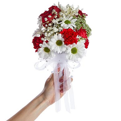 Foam Wedding Bouquet Holder For Fresh, Artificial Flower Arrangements, 3 X 7 In
