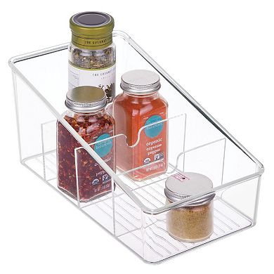 mDesign Linus Plastic Kitchen Pantry Food Packet Storage Organizer Bin Caddy