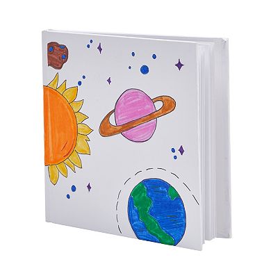 6 Pack Blank Books For Kids To Write Stories, Hardcover 36 Pages, White, 5x5 In