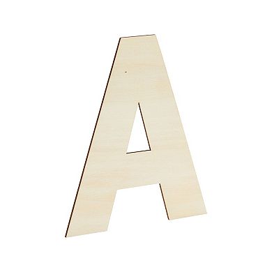 36x Unfinished Wooden Alphabet Letters Cutout W/ Extra 2 Set Vowels For Diy, 6"