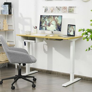 Electric Standing Adjustable Desk with Control Panel and USB Port