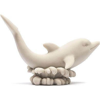 2 Pack Polyresin Unpainted Dolphin For Home Décor And Ocean Lovers, 3.5" X 5"
