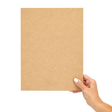 0.25" Thick Mdf Chipboard Sheets For Arts And Crafts, 9 X 12 In, 12 Pack