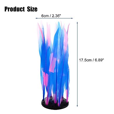 Soft Silicone Glowing Aquatic Artificial Seaweed Aquarium Kelp For Fish Tank Decoration