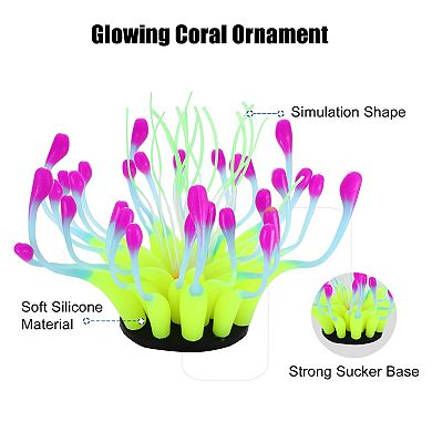 Silicone Glowing Aquarium Simulation Coral Aquatic Coral