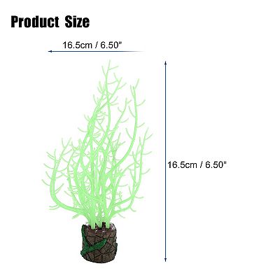 Soft Silicone Glowing Aquarium Tree Coral Aquatic Artificial Coral For Fish Tank Decoration