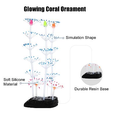 Silicone Glowing Aquarium Simulation Coral Aquatic Artificial Coral