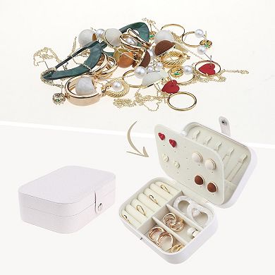 Travel Jewelry Boxs Portable Jewelry Organizer Case Storage Display Holder