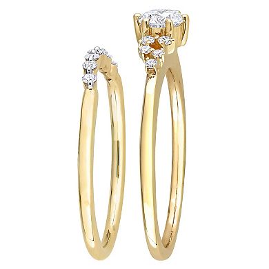 Stella Grace 10k Gold 5/8 Carat T.W. Diamond Bridal Ring Set