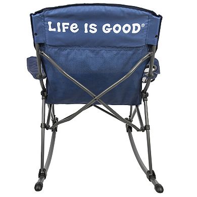 Life is Good Rocking Quad Folding Chair