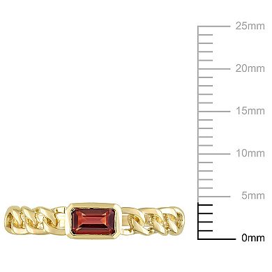 Stella Grace 14k Gold Garnet Link Ring