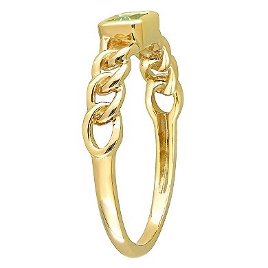 Stella Grace 14k Gold Peridot Link Ring