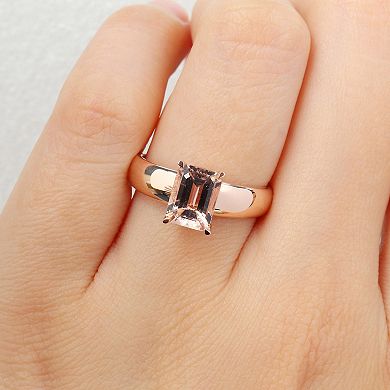 Stella Grace 14k Rose Gold Morganite Solitaire Ring