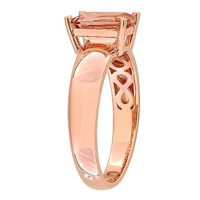 Stella Grace 14k Rose Gold Morganite Solitaire Ring