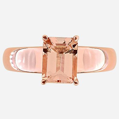 Stella Grace 14k Rose Gold Morganite Solitaire Ring