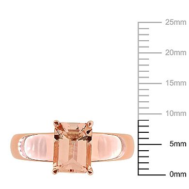 Stella Grace 14k Rose Gold Morganite Solitaire Ring