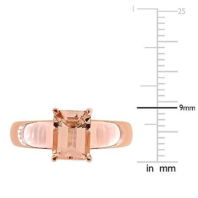 Stella Grace 14k Rose Gold Morganite Solitaire Ring