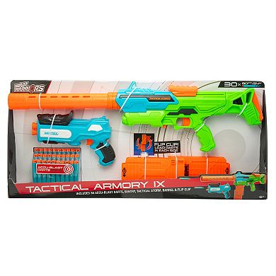 Buzz Bee Toys Air Warriors Tactical Armory IX Blaster Set