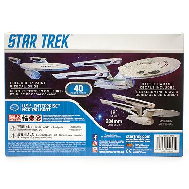 Round 2 Polar Lights Star Trek U.S.S. Enterprise Refit: Wrath of Khan Edition Scale Model Kit