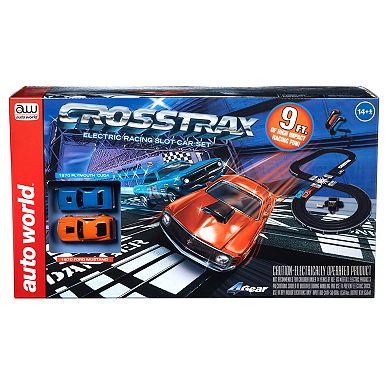 Round 2 Auto World CrossTrax Road Course Electric Racing Set