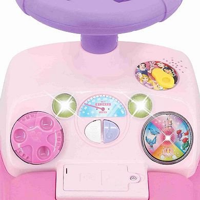 Disney Princess Ariel, Cinderella & Tiana Light N' Sounds "This is My Story" Activity Ride On, Ages 12-36 Months by Kiddieland