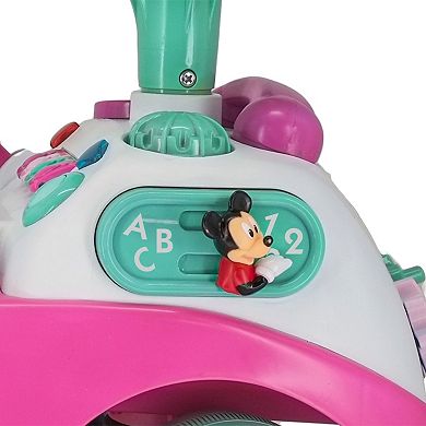 Disney's Minnie Mouse Toddler My First Activity Ride-On Foot-to-Floor Vehicle with Interactive Piano Keys Dashboard by Kiddieland