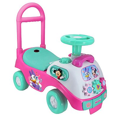 Disney's Minnie Mouse Toddler My First Activity Ride-On Foot-to-Floor Vehicle with Interactive Piano Keys Dashboard by Kiddieland