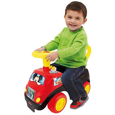 Disney's Mickey Mouse Lights 'N' Sounds Ride-On Push Toy Car by Kiddieland