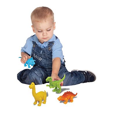 Kiddieland Dinosaur Adventure Safari Toy Truck 7-Piece Playset