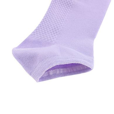 Lady Elastic Cuff Short Cut Athletic Sports Ankle Socks 5 Pairs