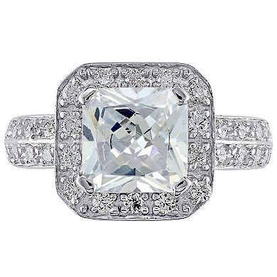 Stella Grace Sterling Silver Cubic Zirconia Engagement Ring