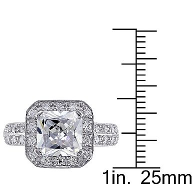 Stella Grace Sterling Silver Cubic Zirconia Engagement Ring