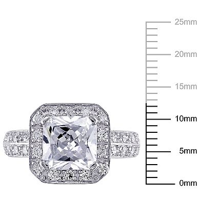 Stella Grace Sterling Silver Cubic Zirconia Engagement Ring