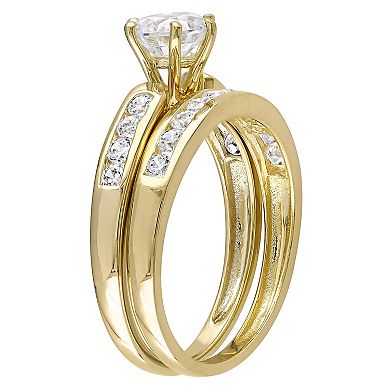 Stella Grace 18k Gold Over Silver Cubic Zirconia Bridal Ring Set